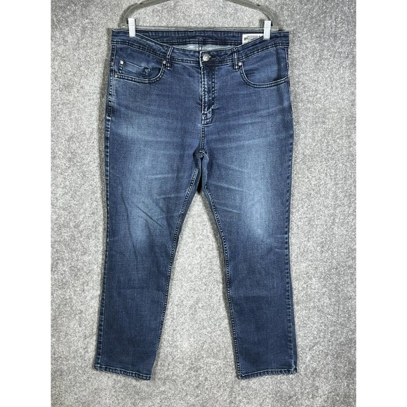 Buffalo David Bitton Jackson X Straight Stretch Jeans Mens Size 38x32 Blue Denim - Picture 1 of 13